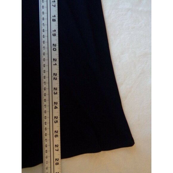 EILEEN FISHER Top Women XS Dark Blue 100% Silk Scoop‎ V-Neck 3/4 Sleeve - Picture 6 of 8